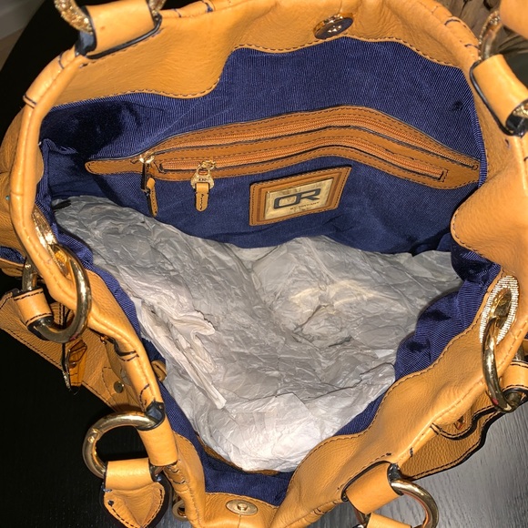 OrYANY purse/satchel BRAND NEW NWT mustard yellow - Picture 7 of 11